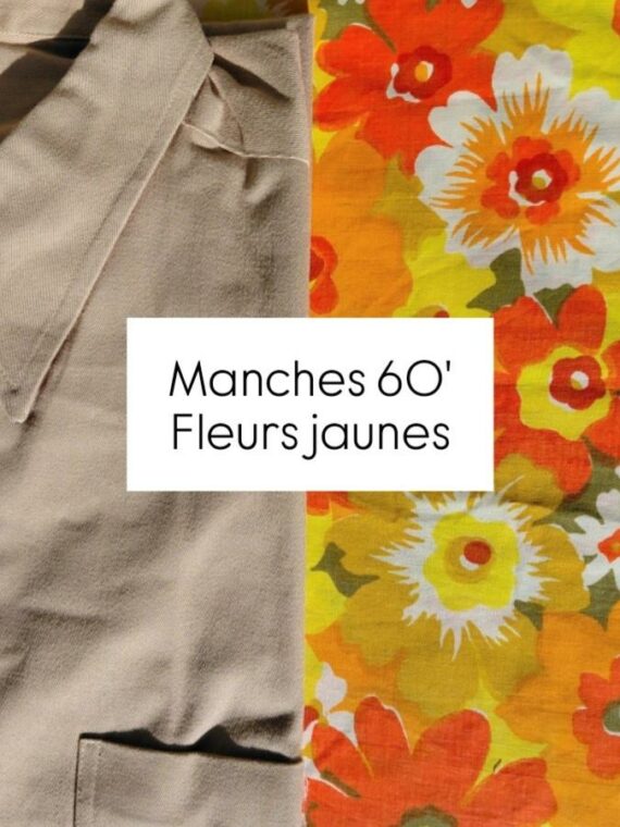 Sur-chemise - fleurs jaunes 60'