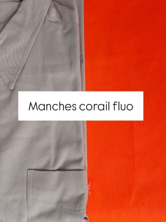 Sur-chemise - Beige & fluo