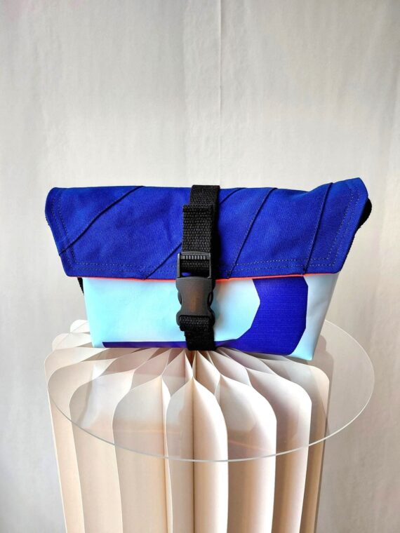 Sac Meryl bleu nuit à plis- 2